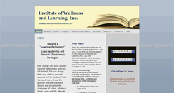 Desktop Screenshot of instituteofwellnessandlearning.com