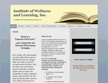 Tablet Screenshot of instituteofwellnessandlearning.com